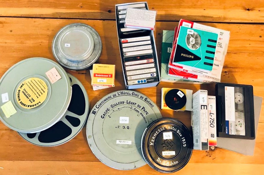 8 mm et 16 mm, cassettes audio, cassettes vidéo U-matic, Betamax et VHS, découvertes, fascinantes.